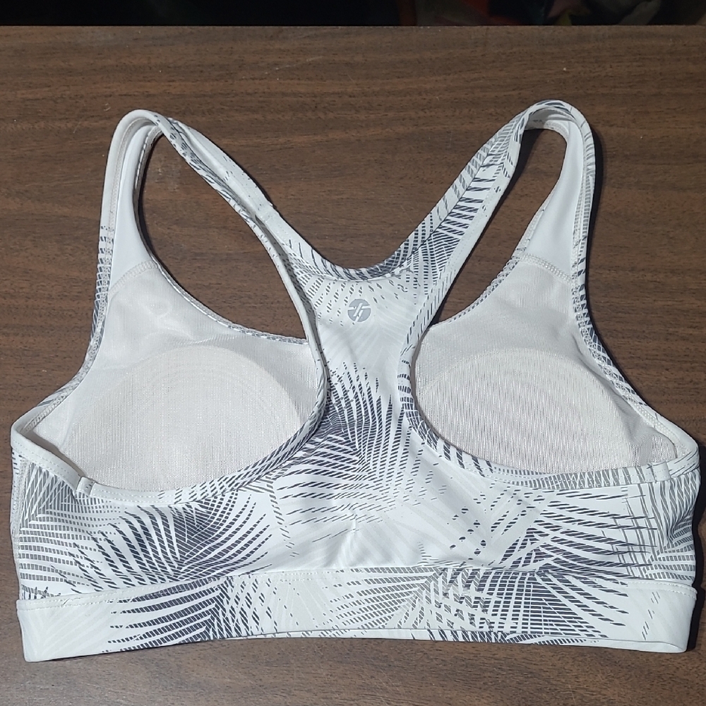 Tag Athletica White, Black, Gray Racerback Sports Bra - Picture 4 of 8